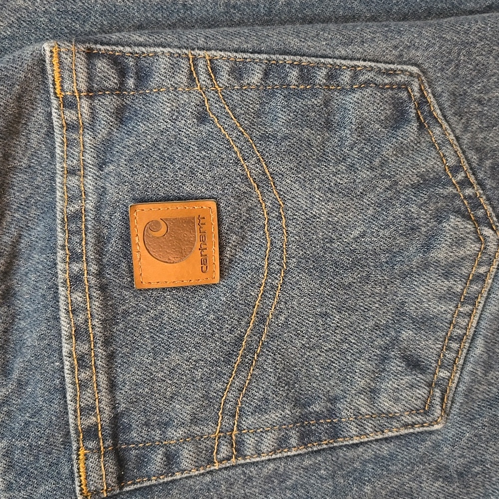 Carhartt Jeans Mens 36x44 (35x33 Actual) Relaxed Fit Straight Leg Denim - Picture 11 of 12